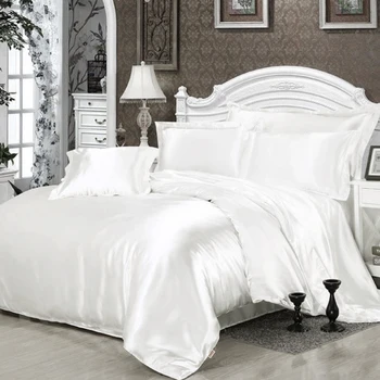 Pure saténová posteľná bielizeň sady cumlík posteľ nastaviť obliečky na perinu posteľ list Deka kryt Single/Double/Queen Size Prešívaný 5
