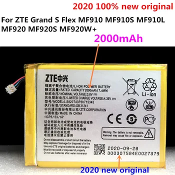 Pôvodné 2000mAh LI3820T43P3h715345 Batérie Pre ZTE Grand S Flex / Pre ZTE MF910 MF910S MF910L MF920 MF920S MF920W+ Batérie