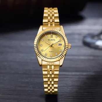 Reloj Mujer 2021 Zlaté Náramkové Hodinky Quartz Ženy Sledovať Top Značky Luxusné Žena Hodinky Dámy Hodiny Dátum S BoxRelogio Feminino
