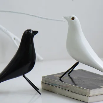 Severná Európa Moderné Dreva Simulácia Vták Figúrka Tvorivé Jednoduché Dekorácie Holub Ornament Plochy Dekor Príslušenstvo Plavidlá