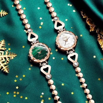 SUNKTA 2021New Sledovať Ženy Quartz Diamond Top Značky Luxusné Volfrámové Ocele Nepremokavé Dámske náramkové hodinky Hodiny Darček Montre Femme