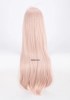 Super DanganRonpa V3 Miu Iruma Cosplay Parochňu 80 cm Dlhé Ružové Tepelne Odolných Syntetických Vlasy Parochňa + Parochňu Spp