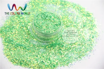 TCR333-H1 Mix Hexagon Robustný Americký Fantasy Dúhové Svetlo Zelenej Farby na Nechty, Glitter Nail Art, Body Art Dekorácie, Doplnky