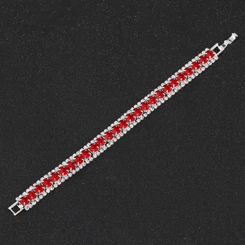 TREAZY Elegantný Červený Kryštál Drahokamu Svadobné Šperky Sady pre Ženy Choker Náhrdelníky Náušnice, Náramok Svadobné Šperky Sady