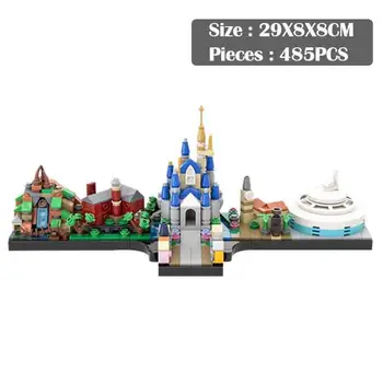 Tvorivá Moc Stavebné Bloky, Space Star Wars Kúzelné Kráľovstvo Skyline Model 485 Pc Techniku, Tehly Hračky Dieťa Vzdelávacie Vianočné Darčeky