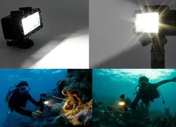 Ultra Svetlé 50M Vodotesné Podvodné LED HighPower zábleskové Svetlo Pre Gopro Canon zrkadlovky Vyplniť Lampa Potápanie Video Svetlá Prípojného