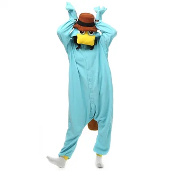 Unisex Perry Platypus Kostýmy Onesies Monster Cosplay Pyžamo Dospelých Pyžamá Zvierat Sleepwear Jumpsuit