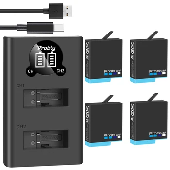Vysokej kvality pre GoPro Hero 8 čierna, HRDINA 7 black, HRDINA 6 čierne alebo dvojitú kartu LED nabíjačky, batérie