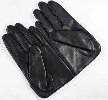 Ženy ' a prírodnej ovčej kože solid black dotykový displej vodičské rukavice lady módne originálne kožené motocyklové rukavice R619