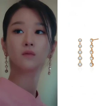17styles Seo Áno Ji TV show isté náušnice kórejský módne jednoduché pre ženy brincos módne šperky náušnice mujer