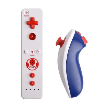 2 v 1 Pre Nintendo Wiimote Vstavaný Motion Plus Vnútri Diaľkové Tlačítkový ovládač Pre Wii ovládač Pre Wii remote a nunchuck