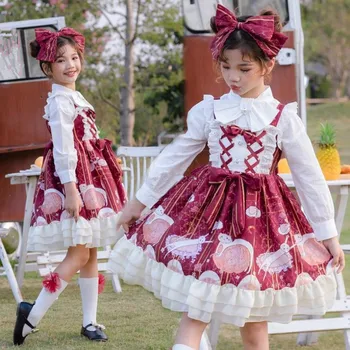 2020 Lete Nové Lolita Španielsko Dievča Princezná Šaty Anime Cosplay Kostým Detí, Narodeniny Halloween JSK Šaty Pre Dievčatá Y2811