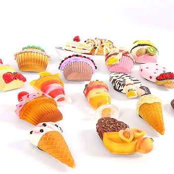 3D Strawberry Ice Cream Cake Chlieb Chladnička Magnet Simuláciu 3D Chladnička Magnet Nálepky Kuchyňa Domáce Dekorácie Príslušenstvo
