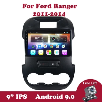 Android 9.0 Auto Rádio Stereo Multimediálny Prehrávač Pre Ford Ranger Xlt 2011 2012 2013 9 Palcový DVD GPS Navi 2 Din Č 2Din IPS BT