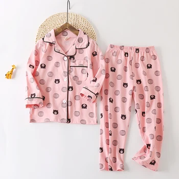 Bavlna dlhé dĺžky dieťa pajama súbor 2-pc vytlačené deti pijamas jar/jeseň pohodlné/mäkké/priedušná chlapci/dievčatá domáce oblečenie