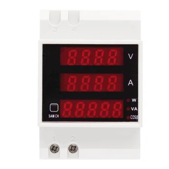 D52-2048 Din lištu LED Digitálny Voltmeter Ammeter Aktuálne Meter Aktívny Power Factor AC80-300V Multifunkčné Meter 100A