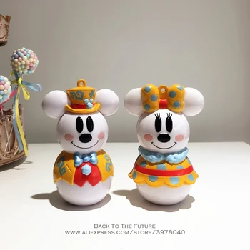 Disney Mickey Mouse, Minnie snehuliak 9.5 cm Anime Bábika z PVC, Akčné Figúrky Príslušenstvo Figúrky, Hračky, model pre Deti darček