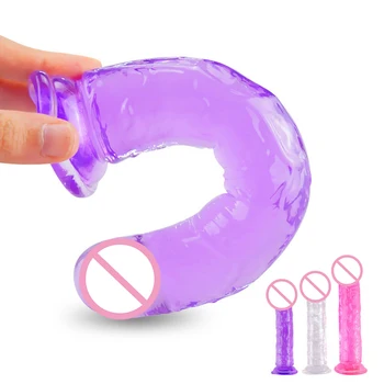 Flexibilné Realistické Dildo S Silné prísavky Super Veľký Penis Jelly Vibrátor Sexuálne Hračky pre Ženy Penis Masturbator Análny Plug
