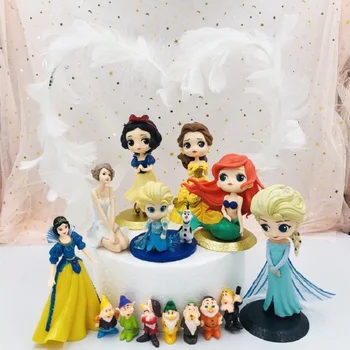 Hasbro Mrazené Elsa Anna Princezná Aurora Akčné Figúrky PVC Anime Model Bábiky Tortu Dekorácie, Ozdoby Deti Hračky, Vianočné Darčeky