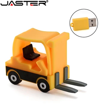 JASTER cartoon typ 64GB flash USB2.0 verzii 4 GB 8 GB 16 GB 32 GB, 64 GB 128 GB nádherné malé žlté vozík, U diskov