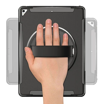 KQJYS Tablet Remienok na Ruku puzdro Pre Apple iPad Pro 12.9 palcový 2017 Ťažkých Stojan Držiak Krytu Shockproof Brnenie Prípade