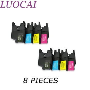 LuoCai 8 kusov Kompatibilné atramentové kazety LC1240 LC1280 LC75 LC73 LC77 LC79 LC12 LC17 LC450 LC400 Pre J6910CDW tlačiarne