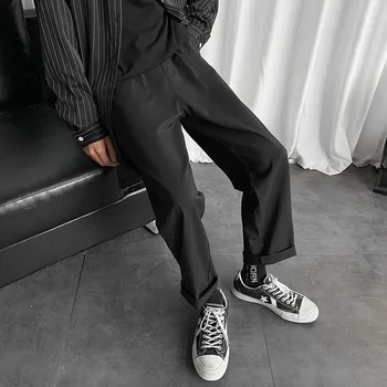 Mens Black Kórejský Hárem Nohavice 2021 Japonský Streetwear Joggers Harajuku Tepláky Hip Hop Bežné Nohavice Plus Veľkosť