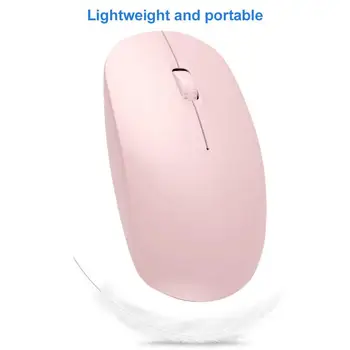 Nabíjateľná 2.4 G Bezdrôtová Myš Duálny Režim Tichý Tlačidlo Hernej Myši pre Mac, PC Gamer Business Office Myší Xiao