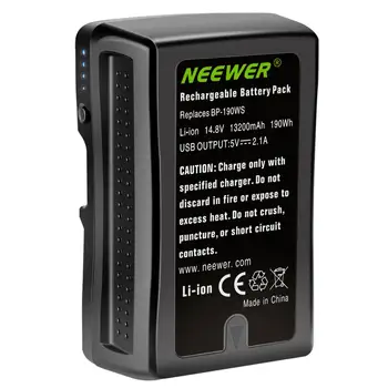 Neewer V Mount/V, Zámok Batérie - 190Wh 13200mAh Nabíjateľná Li-ion Batéria pre Broadcast Video Videokamera, Kompatibilný so Sony