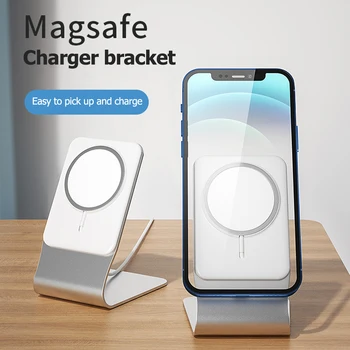 Nové Non-slip Bezdrôtový Magnetický Telefón Nabíjací Stojan, Držiak pre iPhone 12 Magsafe Stôl energetickej Základne Dock Držiak Držiak Rýchlo Chargin