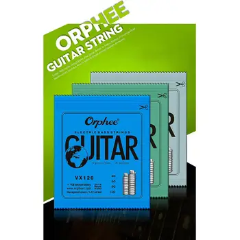 Orphee VX Series 4/5/6 ks Electric Bass Strings Šesťhranné Ocele, Niklové Zliatiny Drôt Stredne Silné Svetlo
