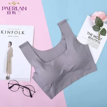 PAERLAN nové sexy dámske jednofarebné pohodlné podprsenky tesný krátka bunda veľkosť vesta top