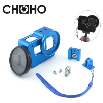 Pre GoPro HERO 5 6 7 Čierny Rám Bývanie Prípade Shell + UV Filter CNC Hliníkovej Zliatiny Tvrdé Ochranné Klietky Pre Go Pro Príslušenstvo