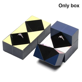 Puzzle Šperky Box Čarovný Prsteň Box na Valentína Návrh Zapojenia Svadobné Hogard