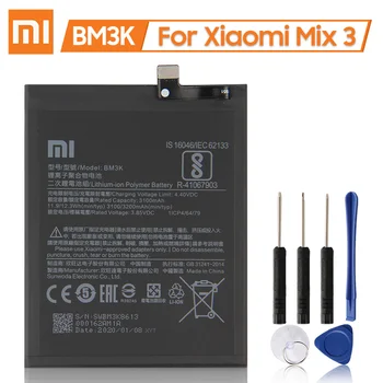 Pôvodný Xiao BM3K Náhradné Batérie Pre Xiao Mi Mix 3 3100mAh Veľkú Kapacitu Batérie Telefónu Bezplatné Nástroje