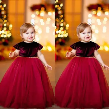 UK Kvet Dievča Dlhé Šaty Princezná Deti, Baby, Strán, Svadby, Narodeniny Formálne Šaty