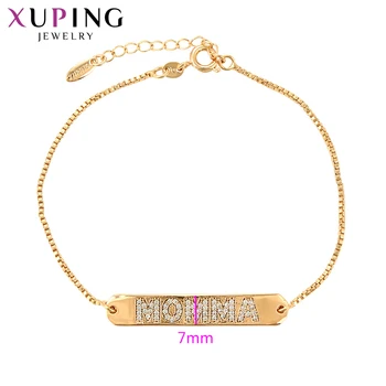 Xuping Módne Luxusné Náramky, Zlatá Farba Á Náramky pre Ženy, Vianočné Darčeky, Šperky 75124