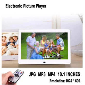 ZK40 10.1 Palcový HD Digitálny Rám Obrazu, Obraz Mult-Media Prehrávač MP3, MP4 Budík Na Darček S Odnímateľný Držiak