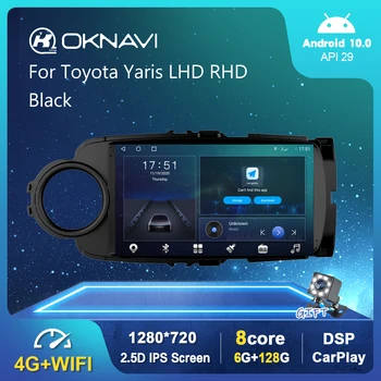6 G 128G WIFI Auto Radio Na Toyota Yaris LHD RHD 2012-2017 Multimediálny Prehrávač Videa Android 10.0 BT DSP Auto Carplay Č. 2 din DVD