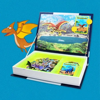 Coolplay Detí ligent netic Knihy 3D Puzzle Skladačka Brain Training Hra Vzdelávacie Hračky pre Deti Darček