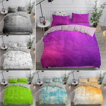 Nordic Prípade Gradient Farba, Šitie posteľnej bielizne a Nastaviť 2sp Dvojité Queen Size Bedlines 150x200 Polyester 2/3ks Perinu obliečka na Vankúš