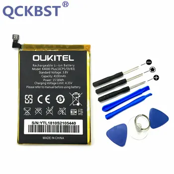 QCKBST Pôvodné 4100mAh batérie a oprava nástrojov Pre Oukitel K4000 Plus Mobilný Telefón Batterie Na sklade