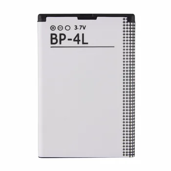 Vysoko Kvalitný 2x 1500mAh BP-4L Batéria + Nabíjačka Pre Nokia E52, E55, E61i E63 E71, E72 E73 N810 N97 E90 E95 6790 6760 6650 kontakty batérie