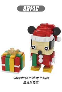 2019 nové prichádzajú Vianočné Snehuliak, Vianočný Elk Stavebné Bloky brickheadz Stavebné Bloky pre deti darčeky, Vianočné