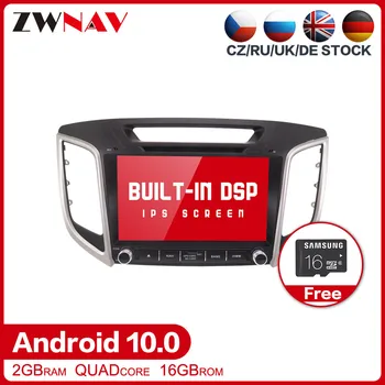 Android 10.0 auto dvd gps multimediálny prehrávač Pre hyundai creta ix25 auta gps navi BT audio prehrávač, autorádio magnetofón vedúci jednotky