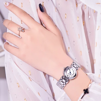 GUANQIN Módne Ženy Hodinky Top Značky Luxusné Quartz-Sledovať diamond Kožené dievča Hodiny Ženské Šaty náramkové hodinky Reloj A Mujer