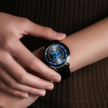 Monster Hunter MHX Sledovať Rathalos Ikonu Stygian Zinogre Collector ' s Edition LED Dotykový Displej Vodotesné Hodinky Náramkové hodinky