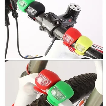 2 ks generácia LED horský bicykel upozornenie silikónové lampa na koni dekoratívne auto zadné svetlá, kempovanie cyklistické doplnky svetlo