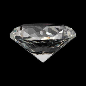 60 mm/2.36 palcový Clear Crystal Diamond Cut Tvar Paperweights Krištáľové Sklo Gem Úvodnom Displeji Auto Ozdoby