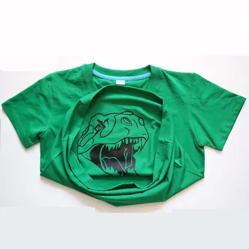 Spýtať Sa Ma Na T-Rex Flip T Shirt Deti Vtipné Tričko Dinosaura Graphic Tee Šaty, Módne Vtipné Deti Chlapcov Batoľa Plussize